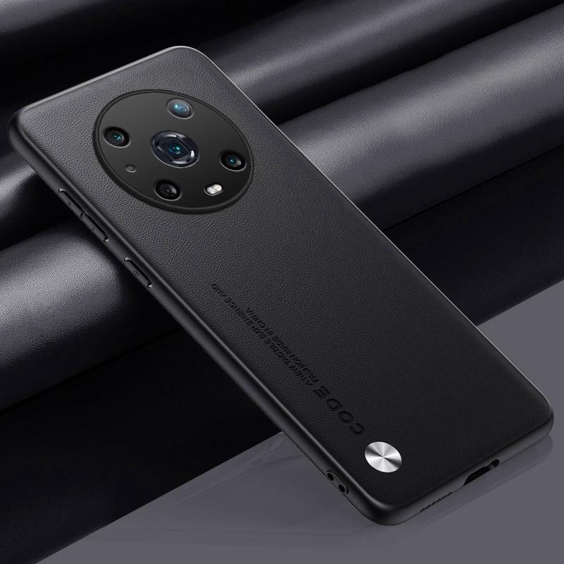 Luxury PU Leather Case For Honor Magic 4 Pro 4Pro 5G Back Cover Silicone Shockproof Protection Phone Case For Honor Magic4 Pro