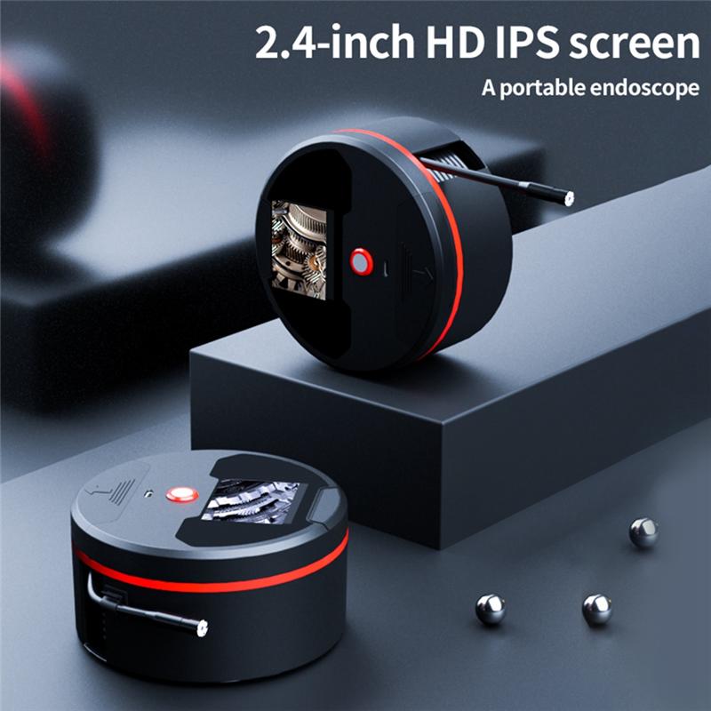 

A95I-For Car Inspection Device Camera 2M Industrial Endoscope Camera 2.4 Inch 1080P 8MM Lens Pipe Inspection Borescope LED чорний