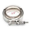 V-Band Clamp With Male Female Flange Kit Turbo Downpipe Wastegate V-Band Turbo Exhaust Pipes Car Accessories TP-1011A