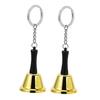 Hand Bell Keychain with Clear Audible Ring, Compact Mini Desk Bell for Classroom and Travel