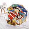 1pc Detective Conan Christmas Edition Automatic Opening/Closing Outdoor Umbrella - Portable 3-Fold Design with Iron Frame - Outdoor, Gift for Fan
