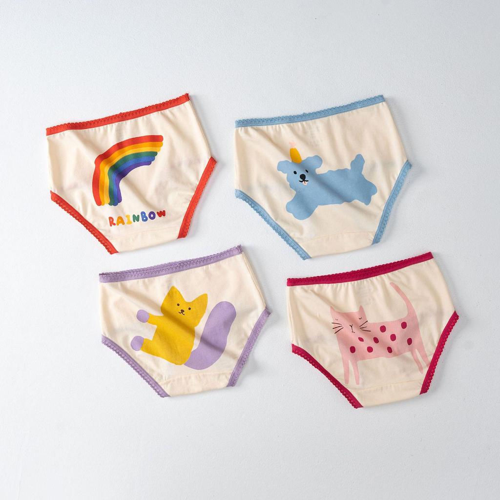 Girls' Custom Anti-Chafing Antibacterial Boxer Briefs & Triangle Shorts - 3 Pack
