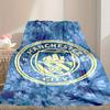 1pc Manchester United Manchester City Blanket, Home Printed Throw Blanket - Soft Blanket Gift for Family, Washable Sofa Bed Blanket