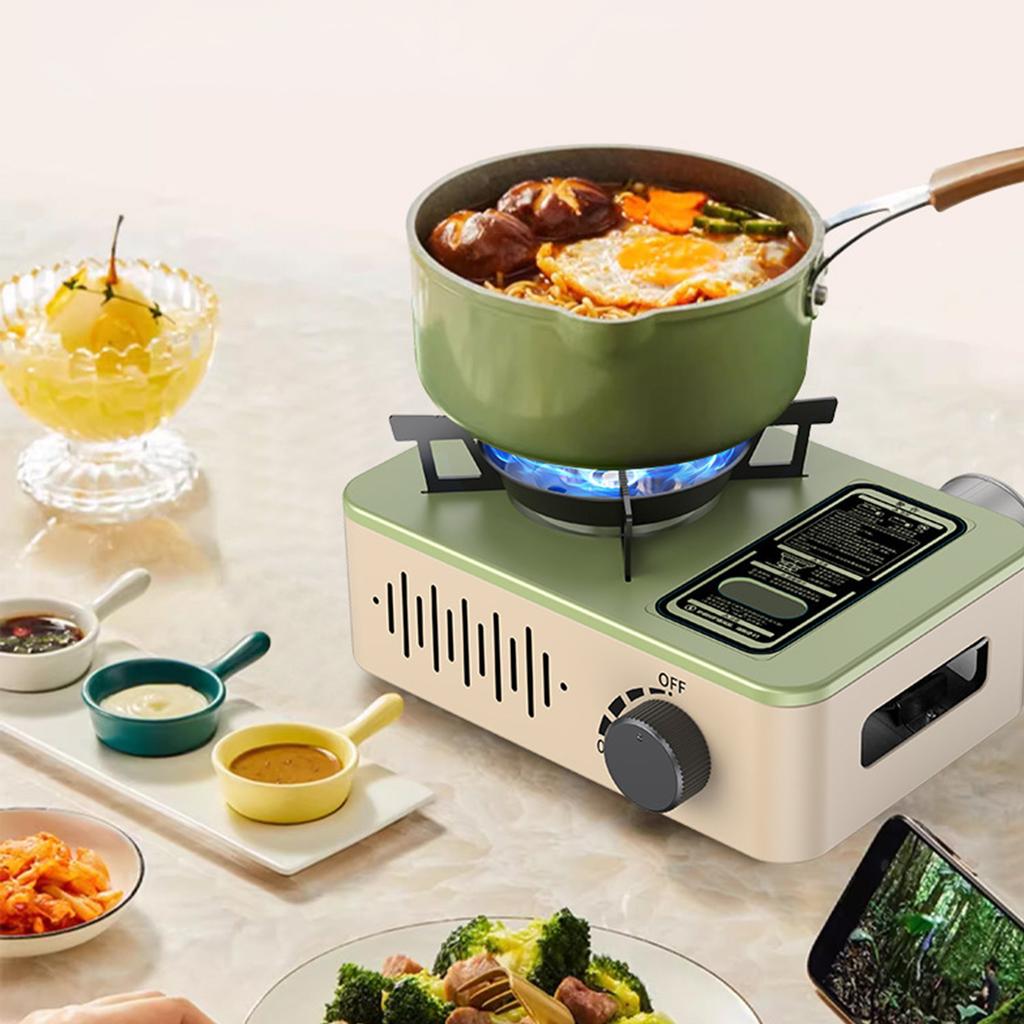 Portable 3-Burner Camping Gas Stove, Compact Foldable Outdoor Stove for BBQ and Camping