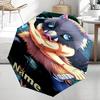 Custom Name Demon Slayer Theme Automatic Umbrella, Lightweight & Portable, 8 Rib, Perfect for Outdoor Travel, Birthdays, Christmas, Gifts.