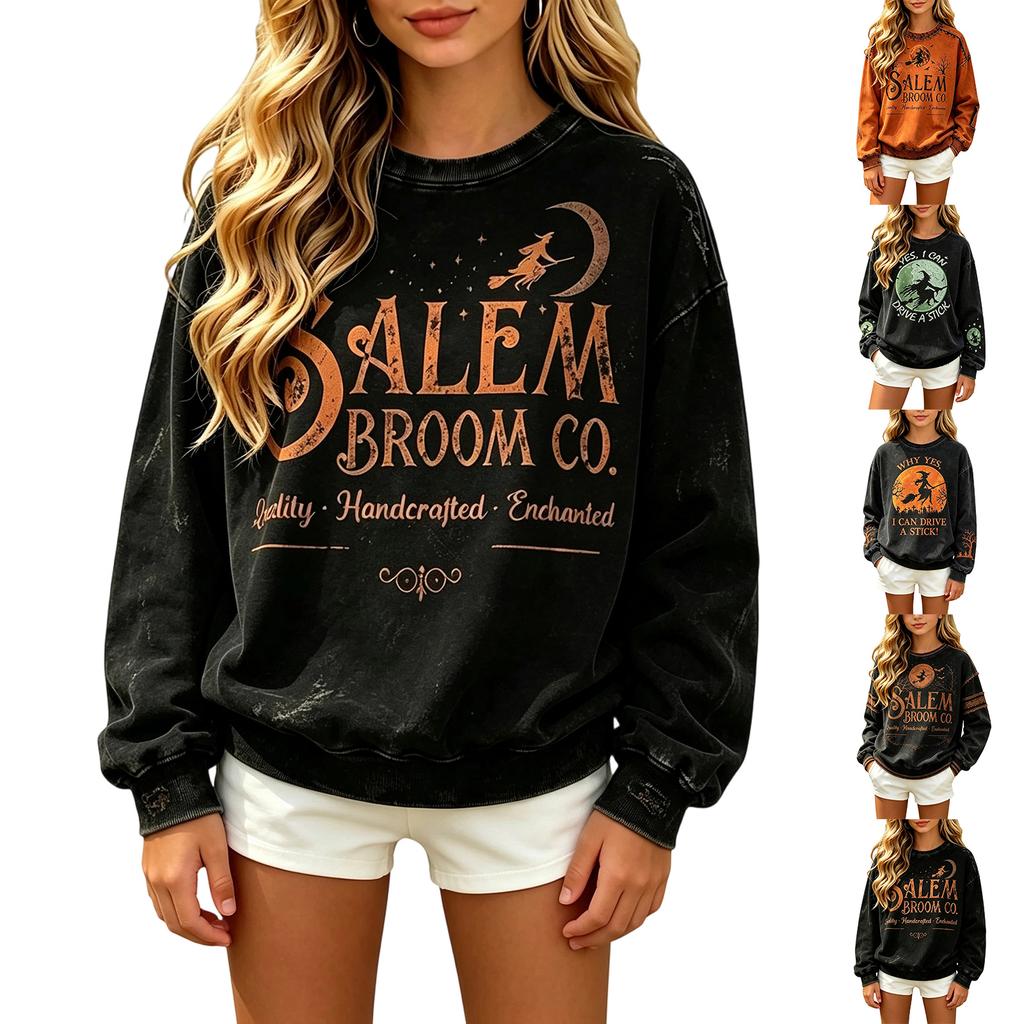 Kids Halloween Long Sleeve Printed Hoodie Casual Pullover Sweatshirt for Boys Girls