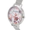 Olivia Burton Marble Floral Quartz Watch with Multicolor White Women's Dial, OB16CS10,