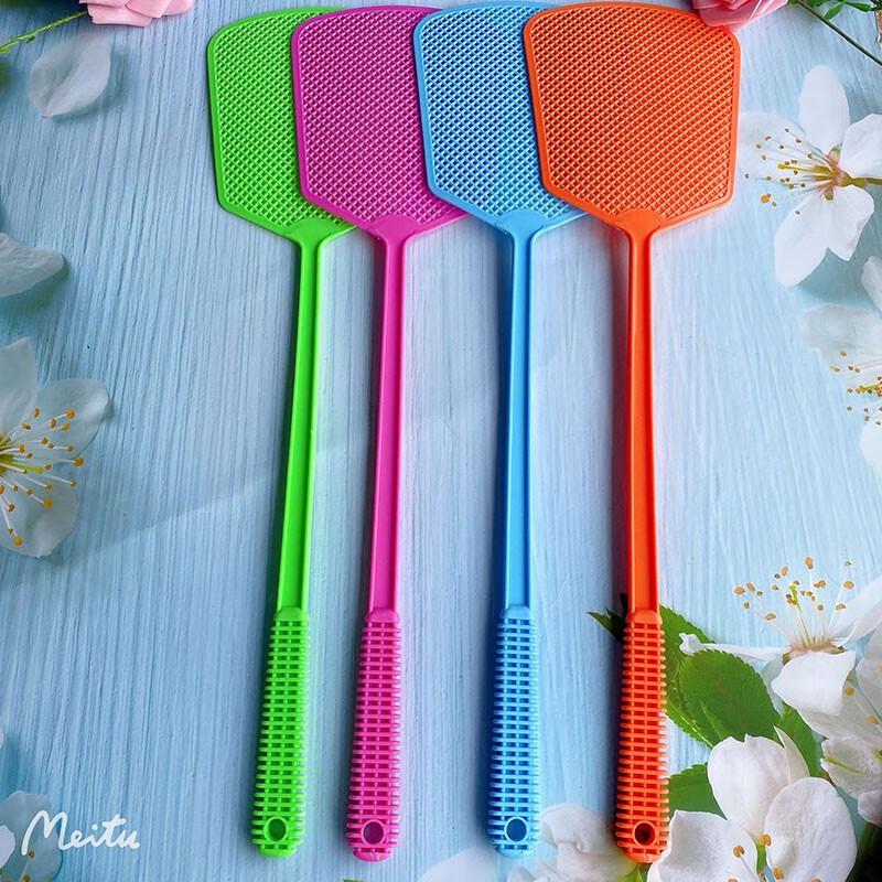 Miling 5-Pack Long Handle Mesh Fly Swatter