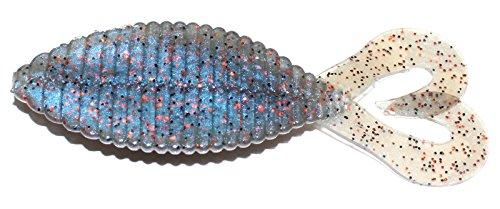 HIDEUP Worm Stagger Wide Twin Tail 3.3 inch Shinikegill #116 5 pieces