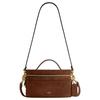Trail Brand Logo Vintage Suede And Refined Calfskin Box Bag Women Handbags Warm-Brown CDZ11-B4WBR