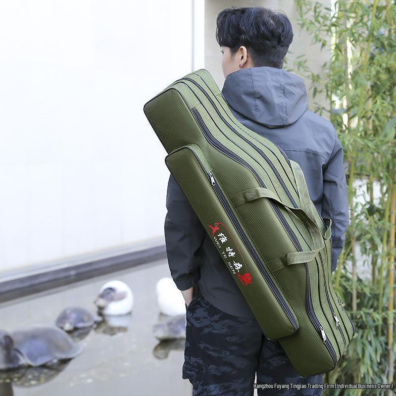 Многофункциональная водонепроницаемая сумка для хранения удочек и снастей, легкая и вместительная