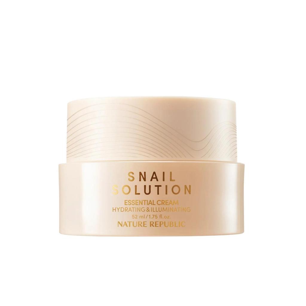 Nature Republic Snail Solution Cream Elasticity Nourishing Face Moisturizer 52ml