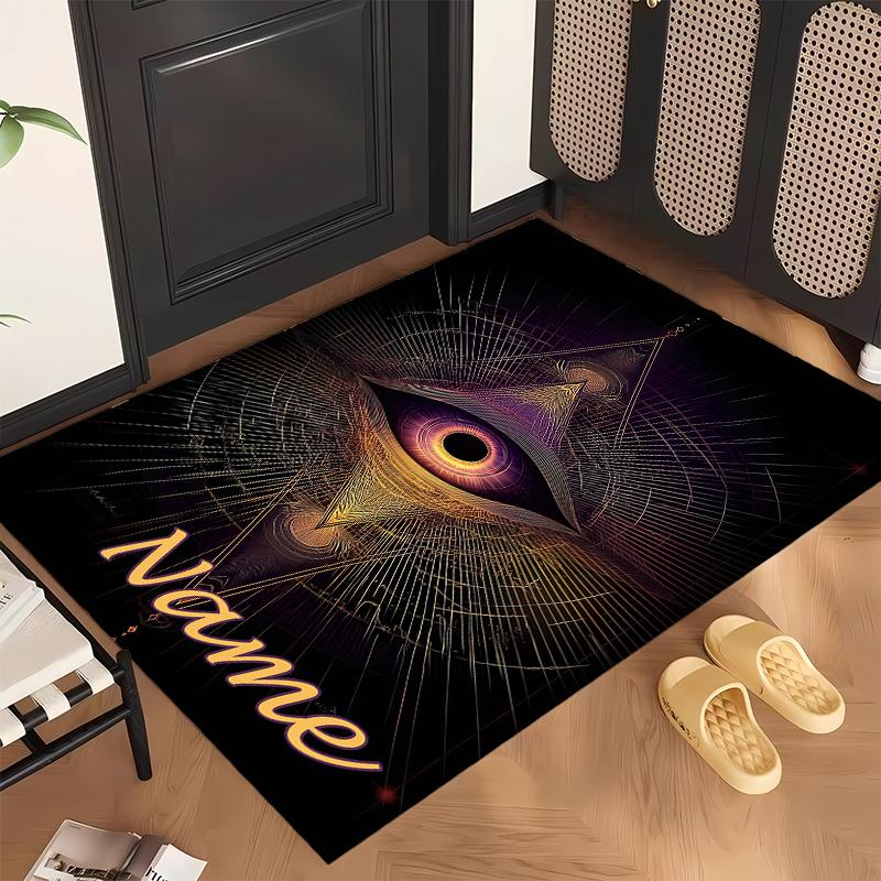 Dark Gothic (1) Personalized Name Office Carpet Stylish Decor for Living Room Bedroom Kitchen