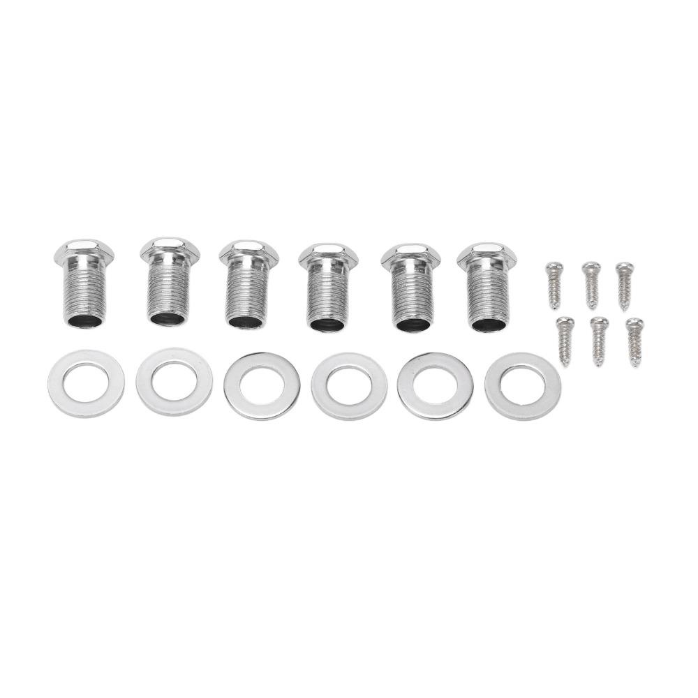 6PCS Metal Tuning Pegs Silver Electric Guitar Parts Upgrade Guitar Parts  Electric Guitar