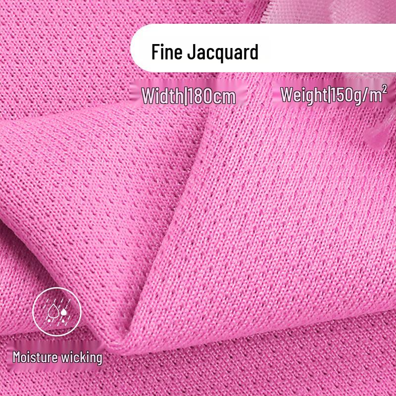 Premium Jacquard Fabric: Moisture-Wicking, Sweat-Wicking Sportswear for Spring & Summer White (25kg min)
