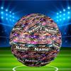 Custom Name Personalized Demon Slayer Print Size 5 Soccer Ball Training & Match Football, for Team, Kicking, Gift for Football Enthusiasts