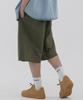 PIANER Linen-Like Bermuda Shorts (Khaki)