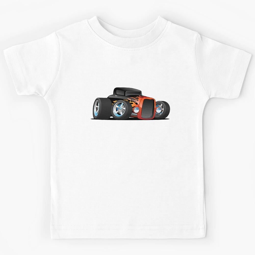 Hot Rod Classic Coupe Custom Car Cartoon Kids T-Shirt 120