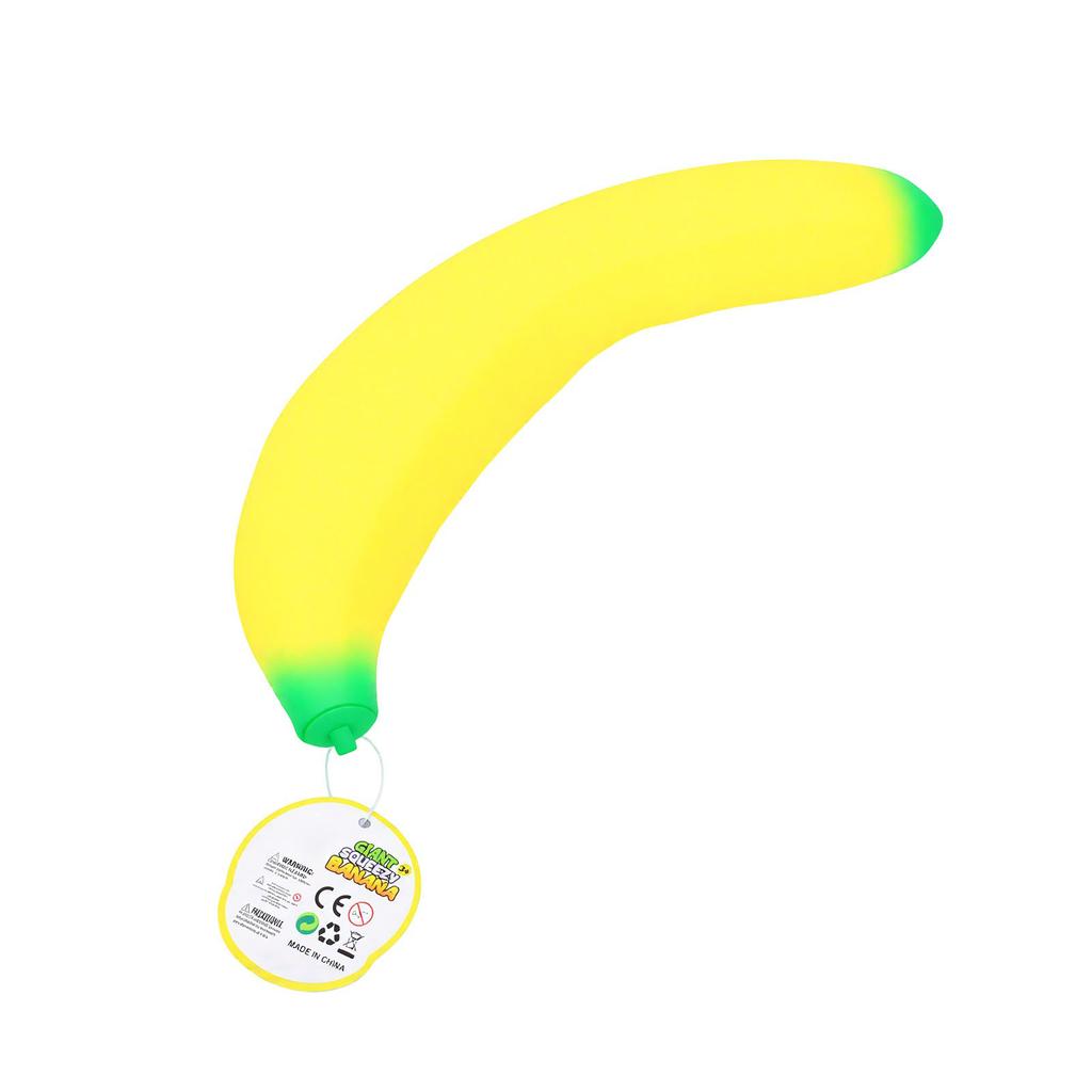 40cm Big Banana Slow Rising Toy Simulation Banana Soft Plush Stress Reliever for Adults Office Home Party Decor