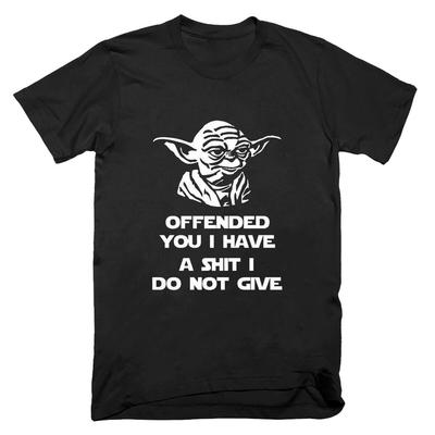 NEU BELEIDIGT DICH ICH HABE YODA Star Wars T-Shirt Top Lustiger Unhöflicher Witz Sarkastisch