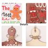 Christmas Gingerbread Man Wooden Ornaments Home Cookie Man Decor Hangings Sign Pendants Welcome Front Door Hanger New Year Gifts