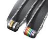 Stainless Steel Rainbow Necklace & Pendant Jewelry Set with Titanium Ring - Niche Design