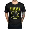 26 NIRVANA T-Shirt Smiley Face Logo Graphic T-Shirt Size Medium Unisex T-Shirt