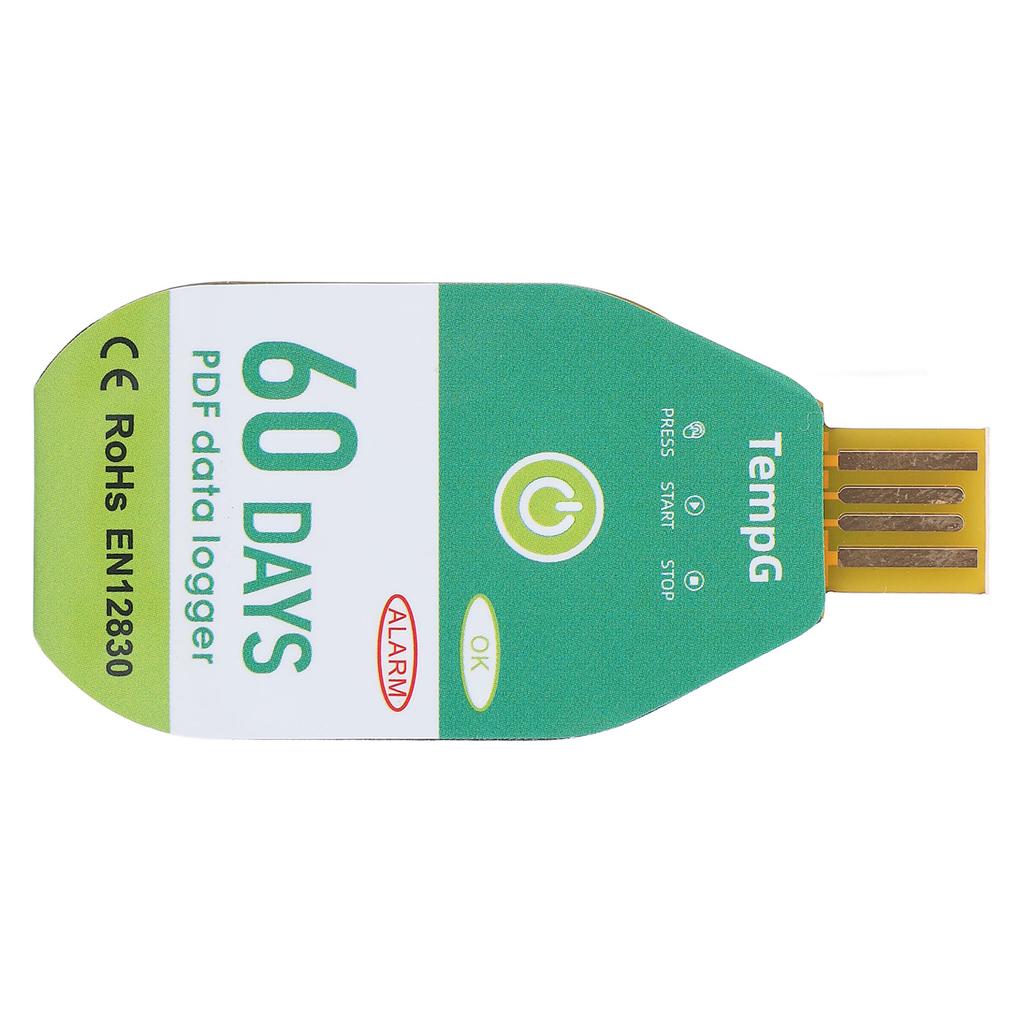 USB Temperature Data Logger Recorder IP67 Water Resistant Disposable PDF Temperature Data Logger