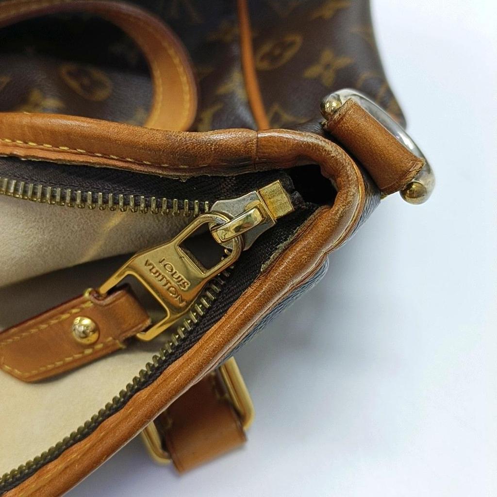 [Pre-Owned] Estrela Medium Brown Coated Canvas Monogram Crossbody Handbag Shoulder Bag - Fair #1OQZ4P9