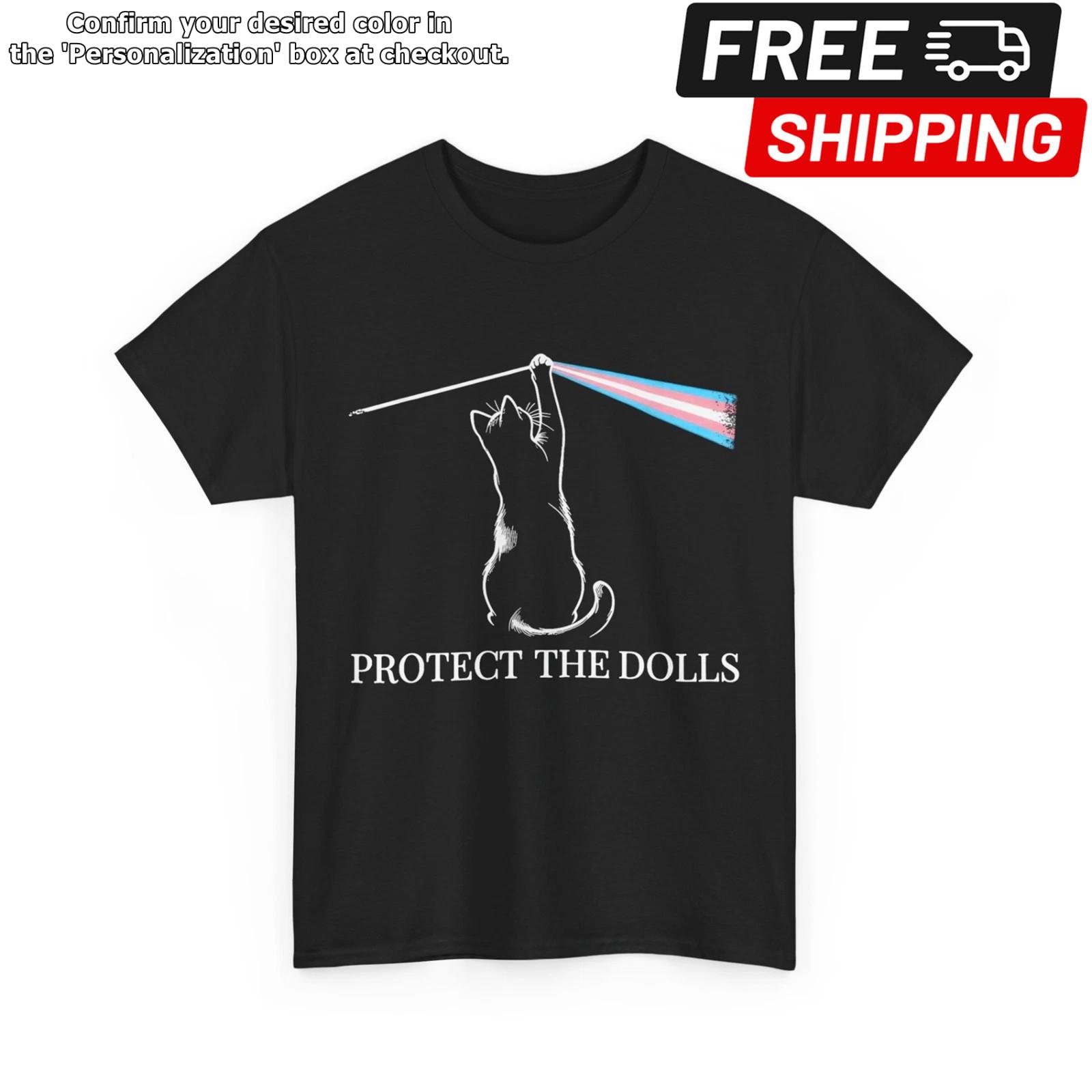 Cat Rock Music Trans Pride Protect The Dolls T-Shirt L