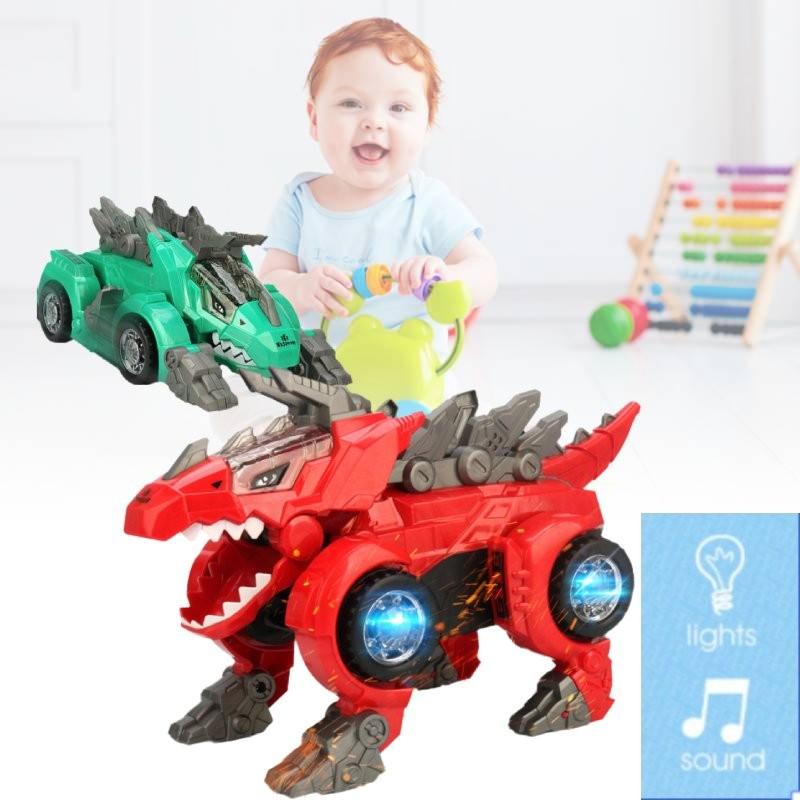 Véhicule Transformable Dragon Triangulaire Électrique Passionnant Avec Lumières Colorées Et Musique Pour Enfants