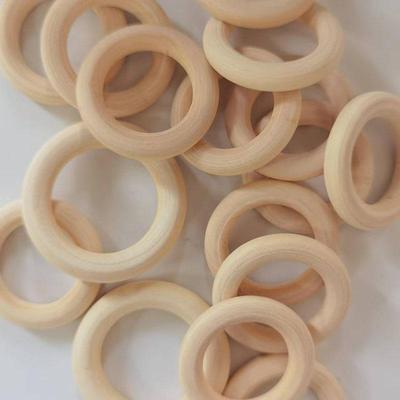 Natural Wood Candy Box Handheld Paulownia Curtain Ring Wooden Handicrafts
