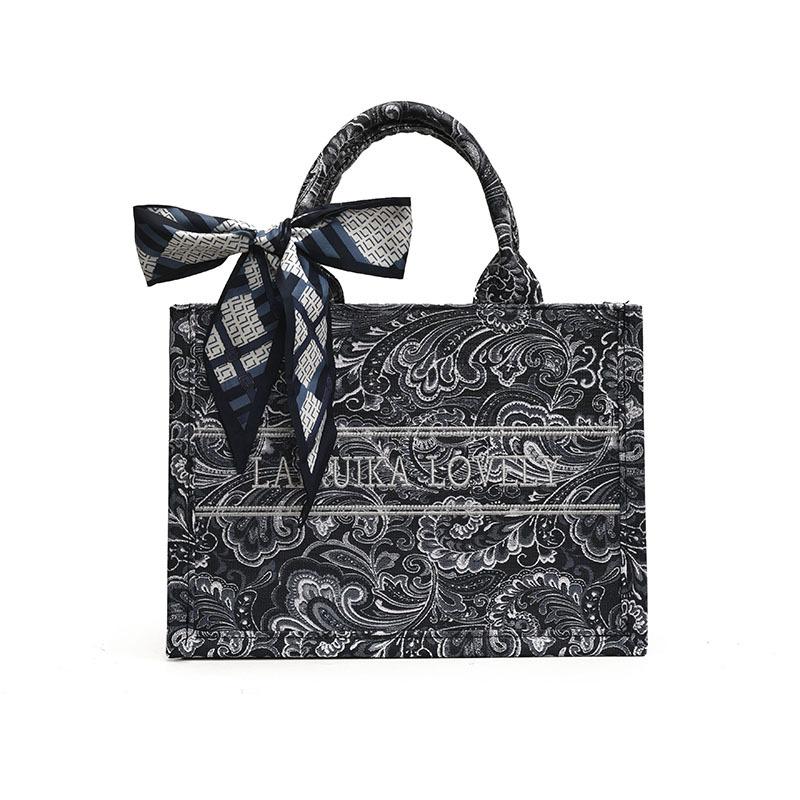 Geantă de lucru de mare capacitate pentru femei 2025 nouă iarnă casual de ultimă generație geantă tote portabilă brodată pentru femei