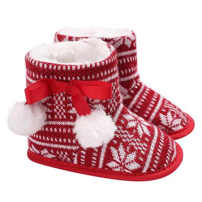 Warm Shoes British Anti-skid Baby Toddler First Walkers Winter Soft Children Snow Boots Boys Girls Sneakers Christmas
