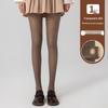 Gray Stewardess One-Piece: Sexy Faux-Transparent Plus Velvet Black Pantyhose with Skin-Like Effect for Autumn/Winter