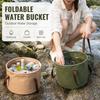 10L/20L Waterproof Folding Bucket Portable Multifunctional Basin for Outdoor Camping Hiking Fishing Travel Cleaning Storage