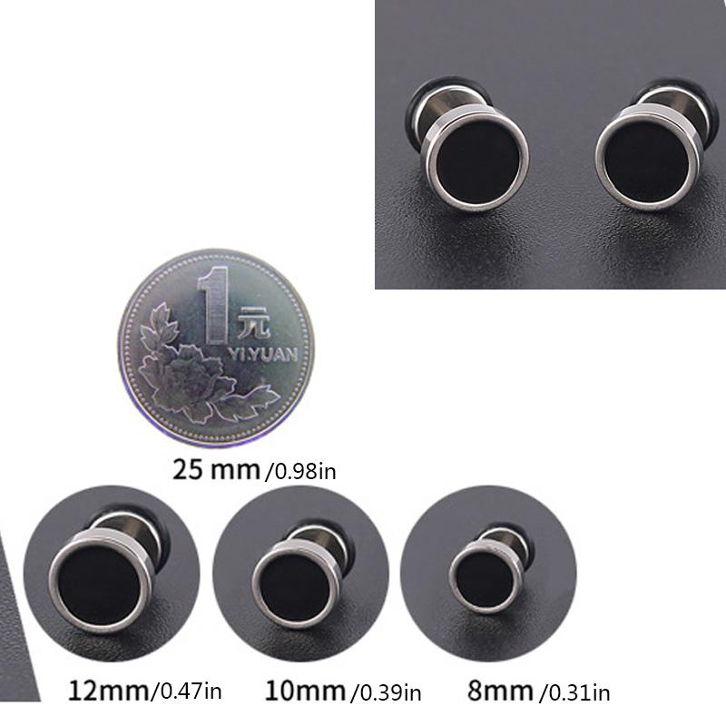 1 pár 16G stříbrných kulatých náušnic pro ženy muže, 316L nerezová ocel chrupavka tragus helix piercing šperky