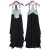 Denim Overalls Light for Commuting and Casual Frill Relaxed Fit Asymmetric Cotton Sleeveless [JINJUDUO] Women's Dress, Blue, Wear, Design, Stretch,