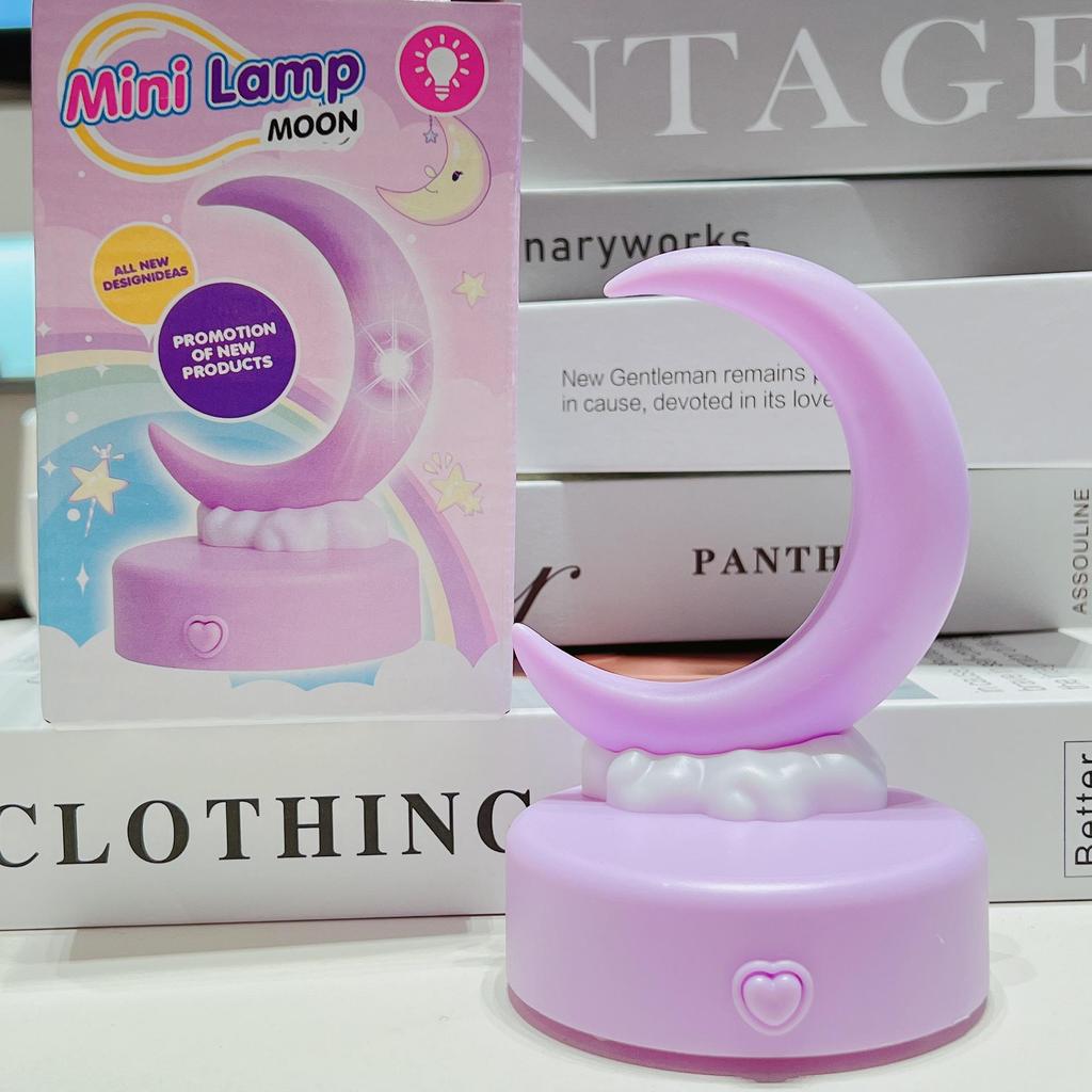 Crescent Moon Night Light: Cute DIY Table Lamp with Eye Protection - Perfect for Creating Atmosphere or As a Holiday Gift