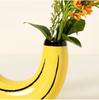 Banana Vase Contemporary Home Decor Made Of Synthetic Resin For Modern Minimalist Living Spaces