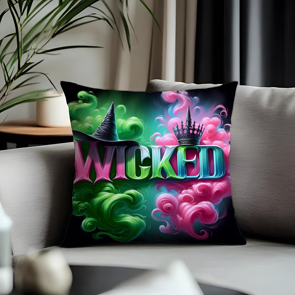 Viral Wwickedew Cushion Cover Antidustmite Pillowcase Invisible Zipper Silky Short Plush Sofa Cushion Cover
