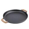 Chaozong 42cm Thickened Cast Iron Flat-Bottom Frying Pan