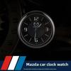 2025 Gorący Lśniący Zegar Samochodowy dla Mazdy Znak Axela Atenza CX6 RX7 MX5 CX5 CX3 Protege CX9 CX7 CX9 Kwarcowy Ornament Deska Rozdzielcza Samochodu