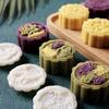 3D Plunger Press Mooncake Mold Diy Pattern Cookie Cake Mould Plastic Non-Stick Mini Pastries Dessert Mold Baking Enthusiasts