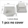 Non-Stick small square Cake Baking Pan Flowing Heart Cake Mold Aluminium Alloy Square Bread Loaf Pan with Center Tube Cake Tools
