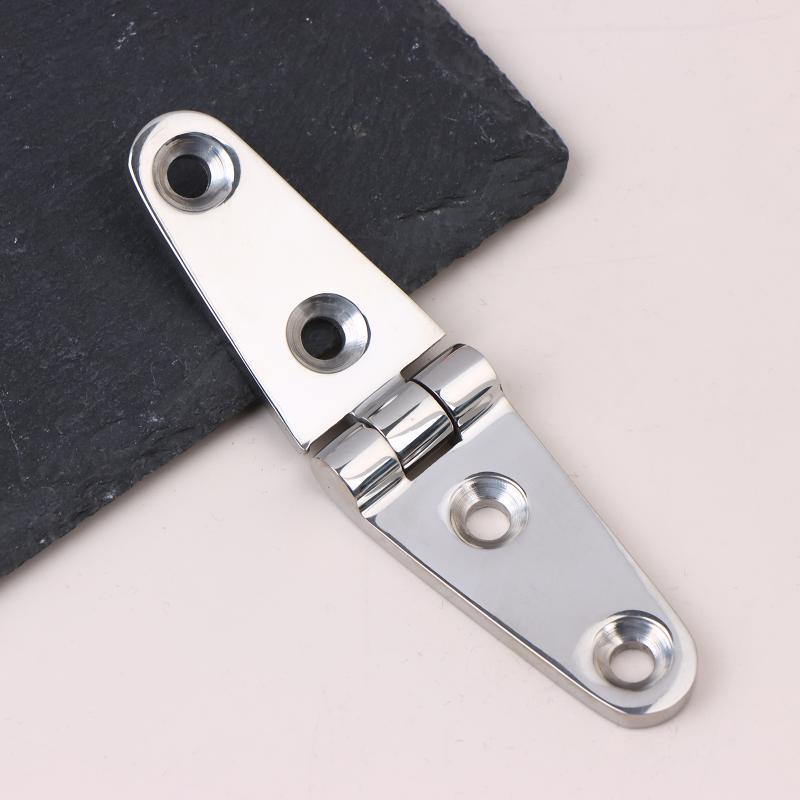 1 Pezzo Acciaio Inossidabile Marino 316 102*26*4mm Robusta Cerniera a Strap para Porta di Barca Fusa 4 Fori Lucidatura a Specchio Ferramenta per Barca