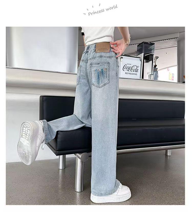 Girls' Tencel Breathable Wide Leg Summer Pants - Medium/Large, Soft & Stylish