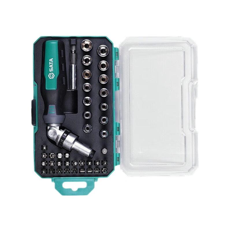 SATA 40-Piece Ratchet Screwdriver and Socket Set