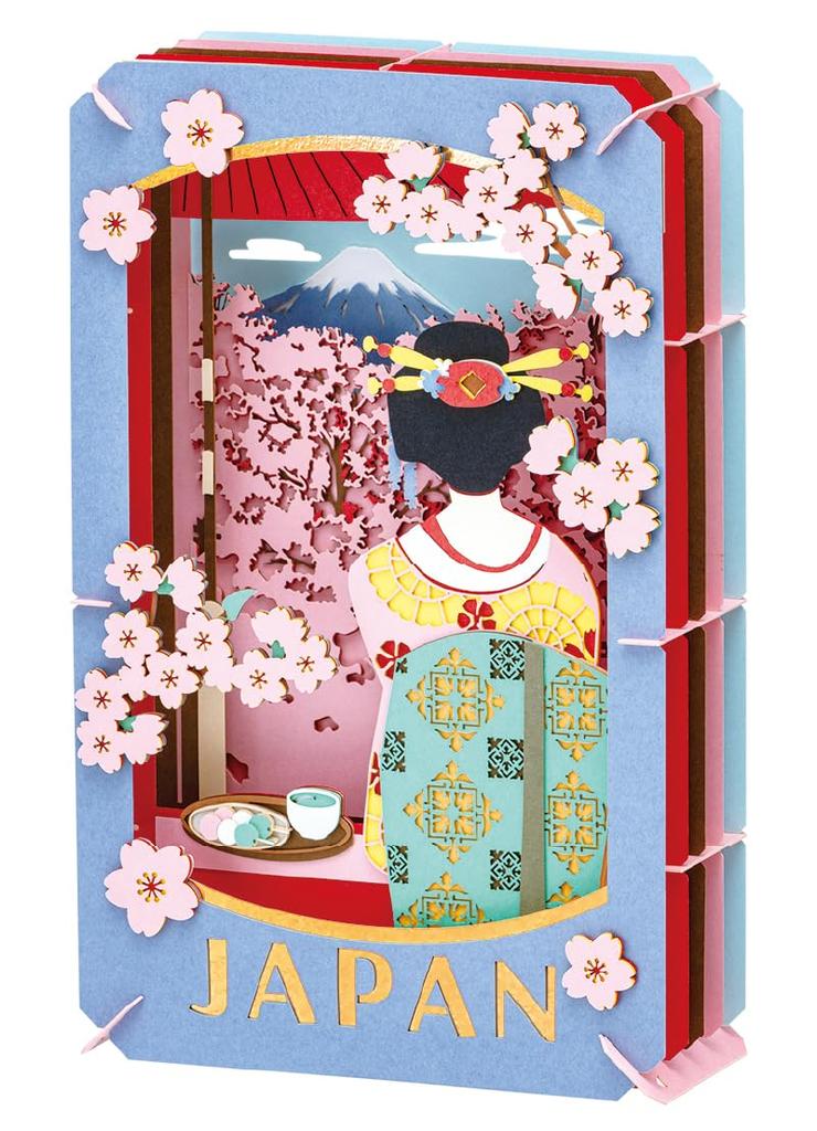 Ensky Paper Theater PT-L108 Maiko (Geisha Apprentice) Approx. H100 x W160 x D43mm Paper Recommended age 15 and up