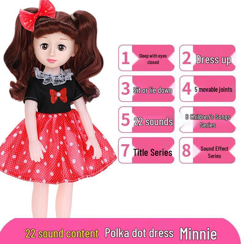 Interactive Smart Doll Set with Changeable Clothes - Princess Toy for Girls, Perfect Birthday Gift